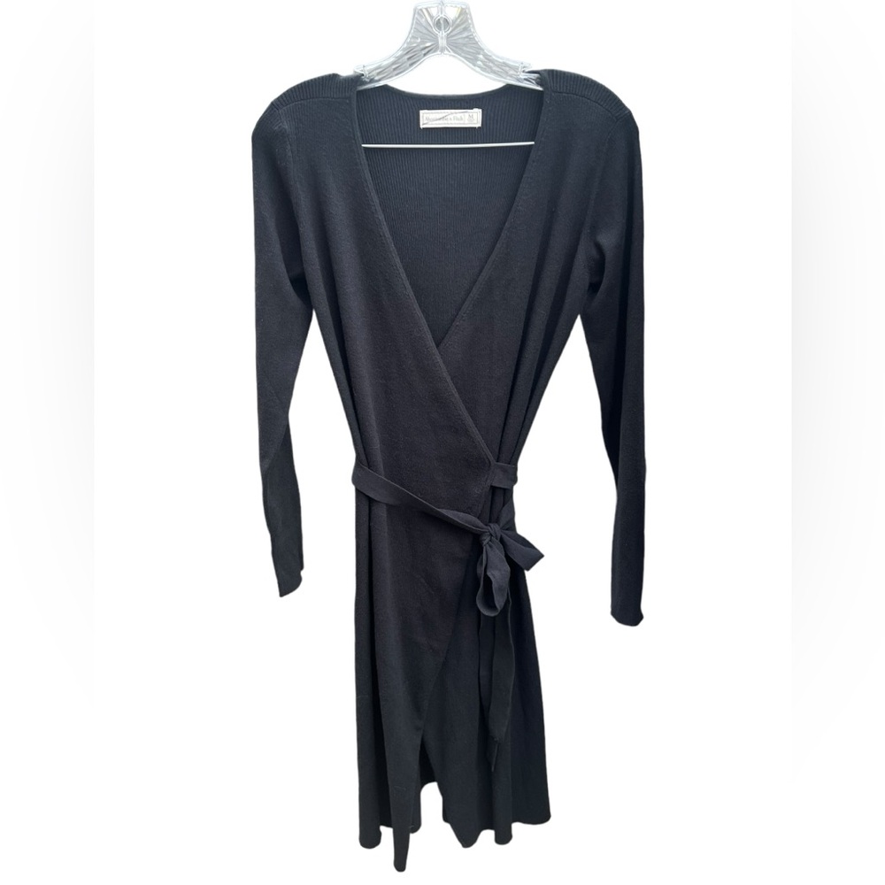 Abercrombie & Fitch Black Long Sleeve Dress - Picture 2 of 12
